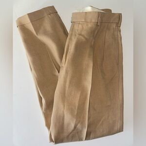 Jos. A. Bank mens 100% Linen pleated, cuffed dress pants size 34 x 32